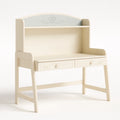 Kinderschreibtisch Holz Creme mit Regal