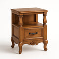 Nachttisch Holz Braun mit Schublade 45x35x60cm